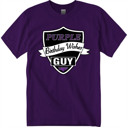 Purple Birthday Wishes Guy (3 Colors)